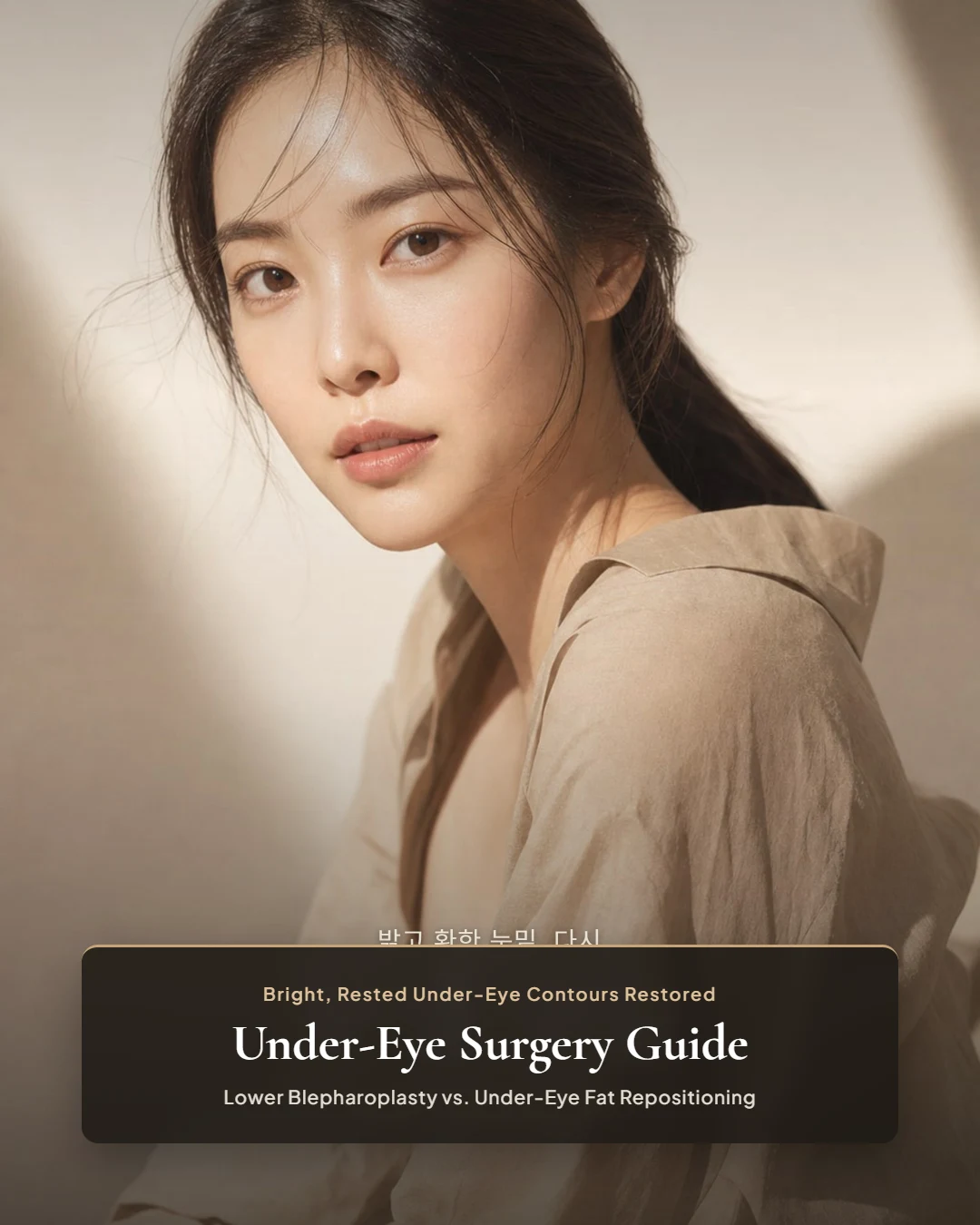 Lower Blepharoplasty vs. Under-Eye Fat Repositioning — Why the Mid-30s Is the Dividing Line